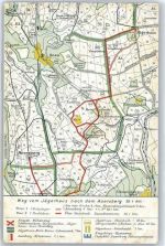 Auersberg - Landkarte, Auerberghaus