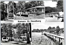 39524 O3521 Kamern b Schönhausen, Elbe - Freibad, Zeltplatz, Naturdenkmal