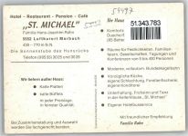 54497 W5552 Morbach , Hunsrück - Hotel Restaurant St. Michael (keine Ak-Einteilung)