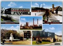 59192 W4709 Bergkamen - Marktplatz Denkmal Turnhalle