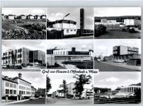 63179 W6053 Hausen , Kr Offenbach am Main - Volksbank Bürgerhaus Schwimmbad