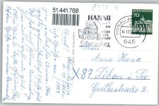 63450 W6450 Klein-Auheim 1957 - Kirche Spielplatz