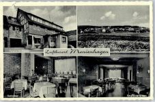 34516 W3546 Marienhagen b Korbach - Posthilfsstellenstempel Pension Wettläufer