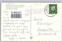 34516 W3546 Marienhagen b Korbach - Posthilfsstellenstempel Pension Wettläufer