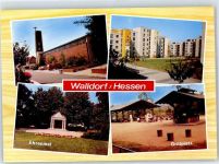 64546 W6082 Walldorf , Hess - Kriegerdenkmal Grillplatz Siedlung