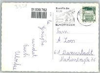 38364 W3338 Schöningen - Markt Rathaus Bergmanns Denkmal Kirche