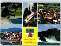 78262 W7704 Gailingen am Hochrhein - Kapelle Obergailingen Rheinbrücke Brunnenfigur