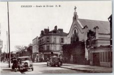 95880 Enghien-les-Bains - Route de St Leu Kirche Geschäft