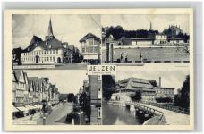 29525 W3110 Uelzen , Lüneburger Heide - Rathaus Marienkirche Sommerbad