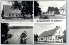 16818 O1950 Zechlinerhütte - Cafe Hüttensee Fahrgastschiff