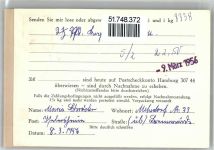 27568 W2850 Bremerhaven - Landpoststempel Iselersheim