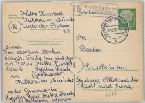 65835 W6237 Niederhofheim - Landpoststempel