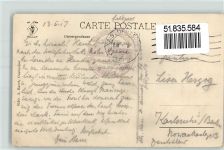 Oostacker Oostakker 1917 - Kirche Alle des Fosses Feldpost WK I