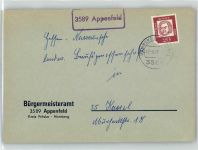 34593 W3589 Appenfeld - Landpoststempel