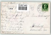 Abschied der alten bayerischen Marke Frau Engelhard, P.O. / POE Künstlerkarte