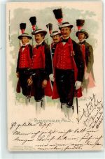 87466 W8967 Petersthal , Allgäu 1900 - Petersthäler Miliz