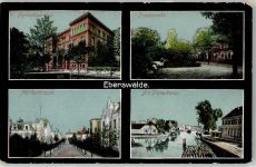 16225 O1300 Eberswalde 1913 - Forstakademie Promenade Moltkestraße Finowkanal