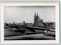 50667 W5000 Köln Deutz 105 Foto AK Neue Brücke