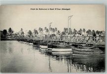 St. Louis - Pont de Bateaux a Guet N`Dar Schiffsbrücke
