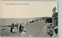 Bognor Regis - West Promenade Bathing Huts Fahrrad Laterne