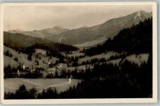 87541 W8973 Unterjoch Foto AK Kirche Wintersportplatz Deutsche Alpenstraße