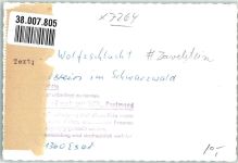 75385 W7264 Zavelstein FOTO KEINE AK Wolfsschlucht Ort handschriftlich Foto Original aus Archiv eines Ansichtskartenverlags