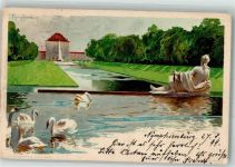 80331 W8000 Nymphenburg 1899 Lithographie sign. Kley