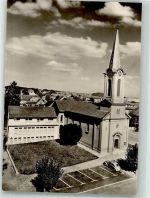 78333 W7768 Stockach , Baden Foto AK Ev. Kirche