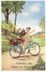 3761 Soest - Soest (Niederlande) Leporello Fahrrad I-II (Klebereste RS)
