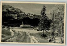 82467 W8101 Elmau 1943 Foto AK Schloss Elmau Winter