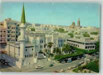 Tripolis 1978 Gebrauchsspuren Moschee Auto