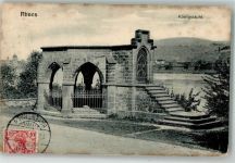 56321 W5401 Rhens 1908 Foto AK Denkmal Königsstuhl Chronik Briefmarke Bildseite