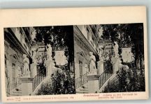 Corfu Kerkyra Stereo AK Denkmal Terassen im Achilleion