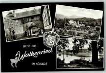 37445 W3425 Walkenried Foto AK Torhaus Ehemaliges Kloster Röseteich