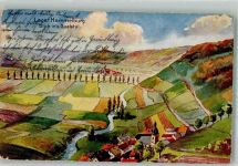 97762 W8783 Lager Hammelburg 1911 Gebrauchsspuren Das Saaletal Künstlerkarte