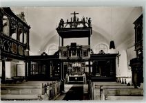 27472 W2190 Altenbruch Foto AK Inneres der Nikolaikirche