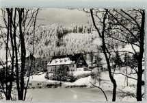 29614 W3040 Willingen Foto AK Winter Essener Skihütte