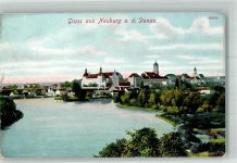 86633 W8858 Neuburg a d Donau 1908 - Panorama des Ortes mit Schloss Pfarrkirche St. Peter und Hofkirche