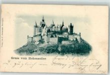 72379 W7450 Hohenzollern , Burg 1900 Foto AK Burg