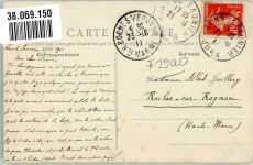 39000 Lons-le-Saunier 1911 Foto AK rue du Cammerce Arkaden Geschäft