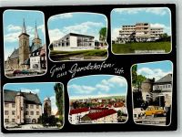 97447 W8723 Gerolzhofen Foto AK Stadtpfarrkirche Schwimmbad Wohnstift Steigerwald Echtersches Schloss Kindergarten Verlag Dennerlein