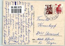 97447 W8723 Gerolzhofen Foto AK Stadtpfarrkirche Schwimmbad Wohnstift Steigerwald Echtersches Schloss Kindergarten Verlag Dennerlein
