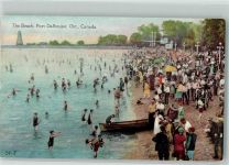 St. Catharines Foto AK Schwimmbad Strand Port Dalhousie