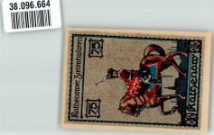 14712 O1830 Rathenow Notgeldschein Notgeld 75 Pfennig Zietenhusar