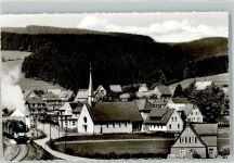 29614 W3040 Willingen Foto AK Kath. Kirche Eisenbahn