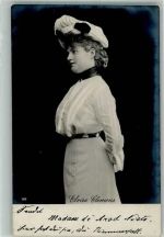 Portrait von Elvira Clemens Theaterschauspieler 1904
