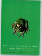 W2942 Jever Frosch mit Kronkorken der Jever-Brauerei Brauerei Werbe AK