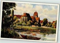 W7752 Reichenau , Baden Münster der Insel Reichenau Bodenseeverlag Nr. 599 Marschall, V. Künstlerkarte