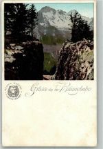 Gruss von der Brünigbahn in der Schweiz Remy´s Stärke Werbe AK
