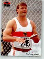 Montreal Wolfgang Schmidt Silbermedaille Olympiade 1976 Diskusweltrekordler Maredo Sport Werbe AK